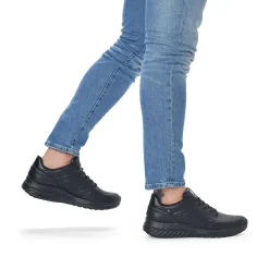 Rieker Sporty Styles-Men'S Sneaker Low Night Black