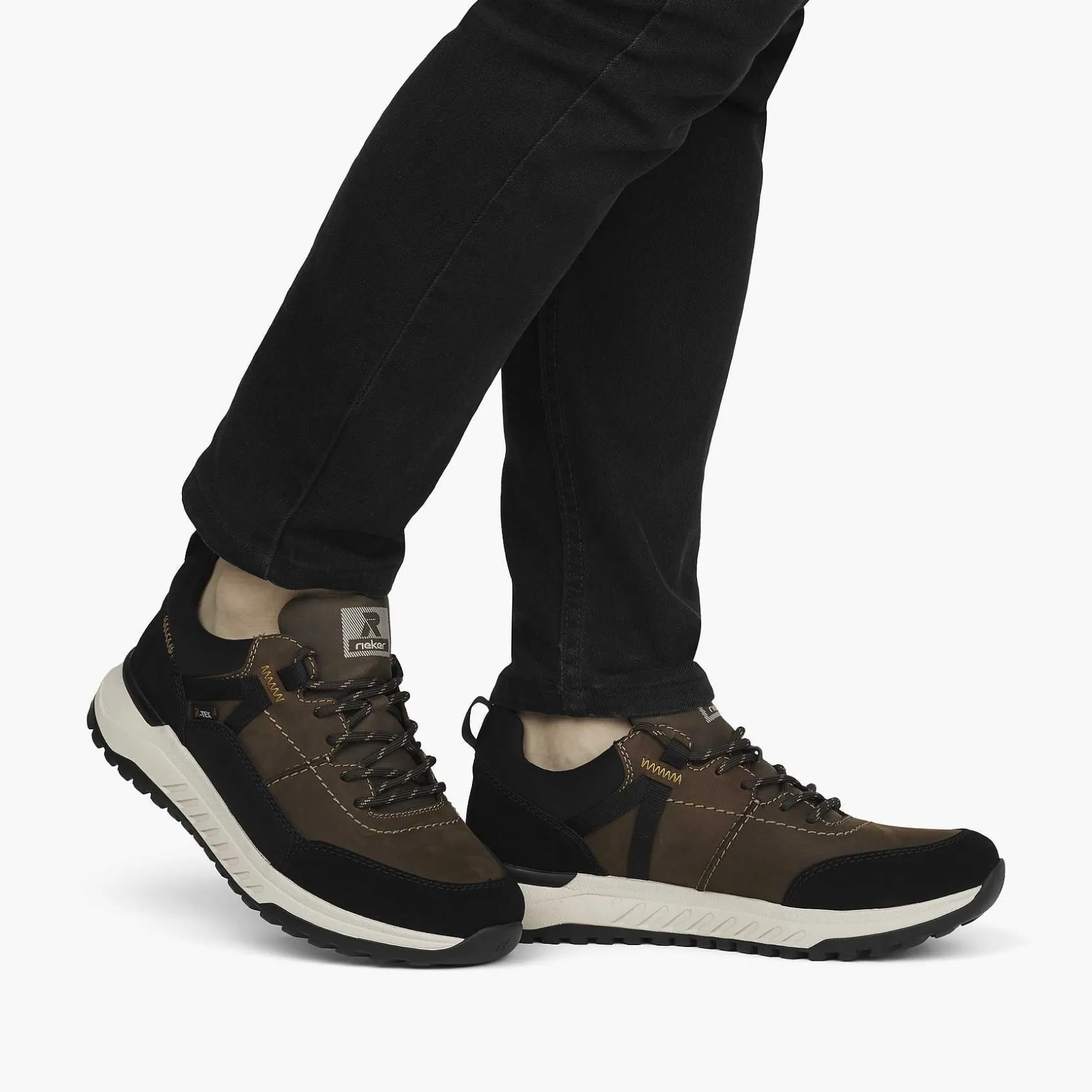 Rieker Sneakers-Men'S Sneaker Low Nut-Brown Black