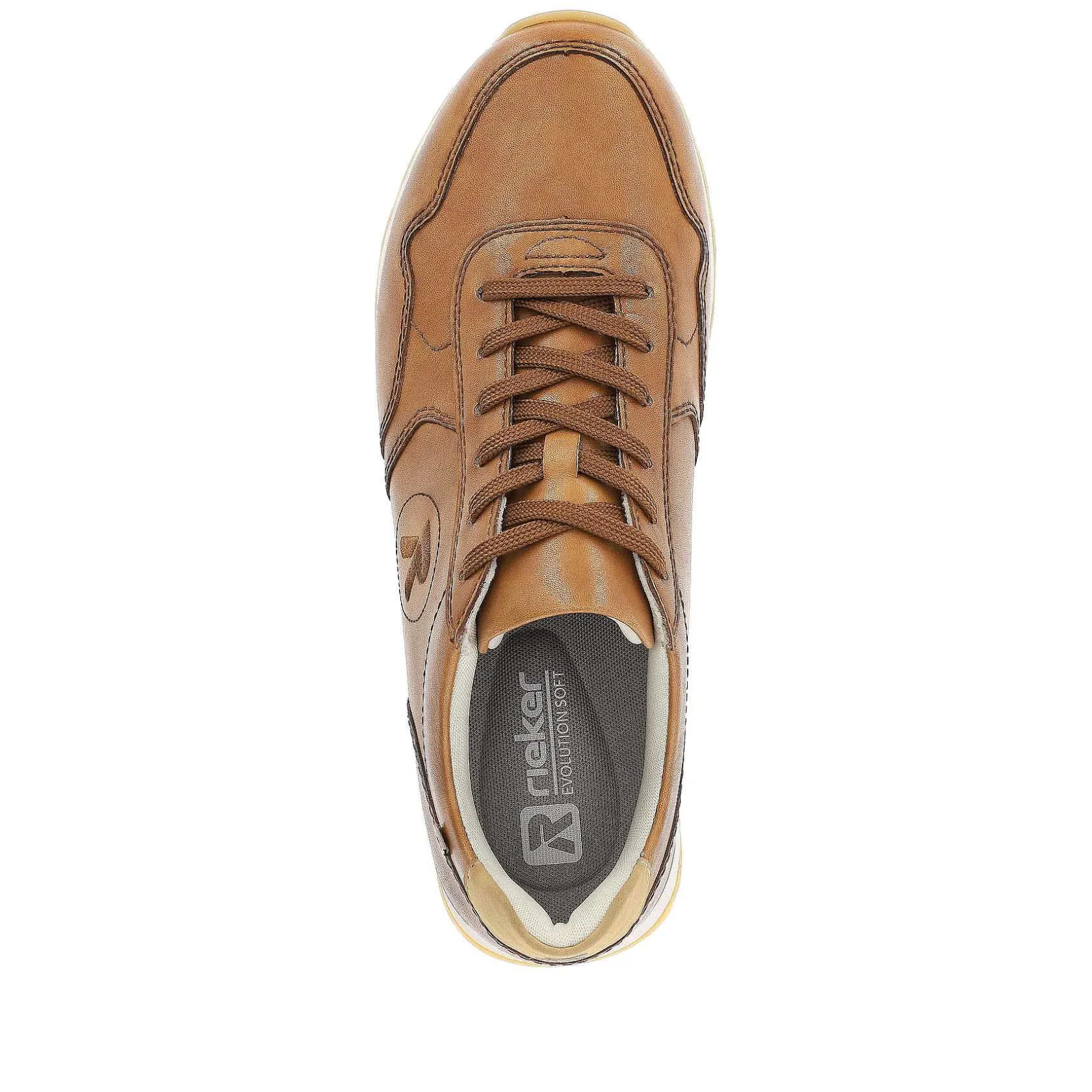 Rieker Sporty Styles-Men'S Sneaker Low Nougat