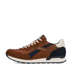 Rieker Sneakers-Men'S Sneaker Low Nut-Brown Ocean-Blue