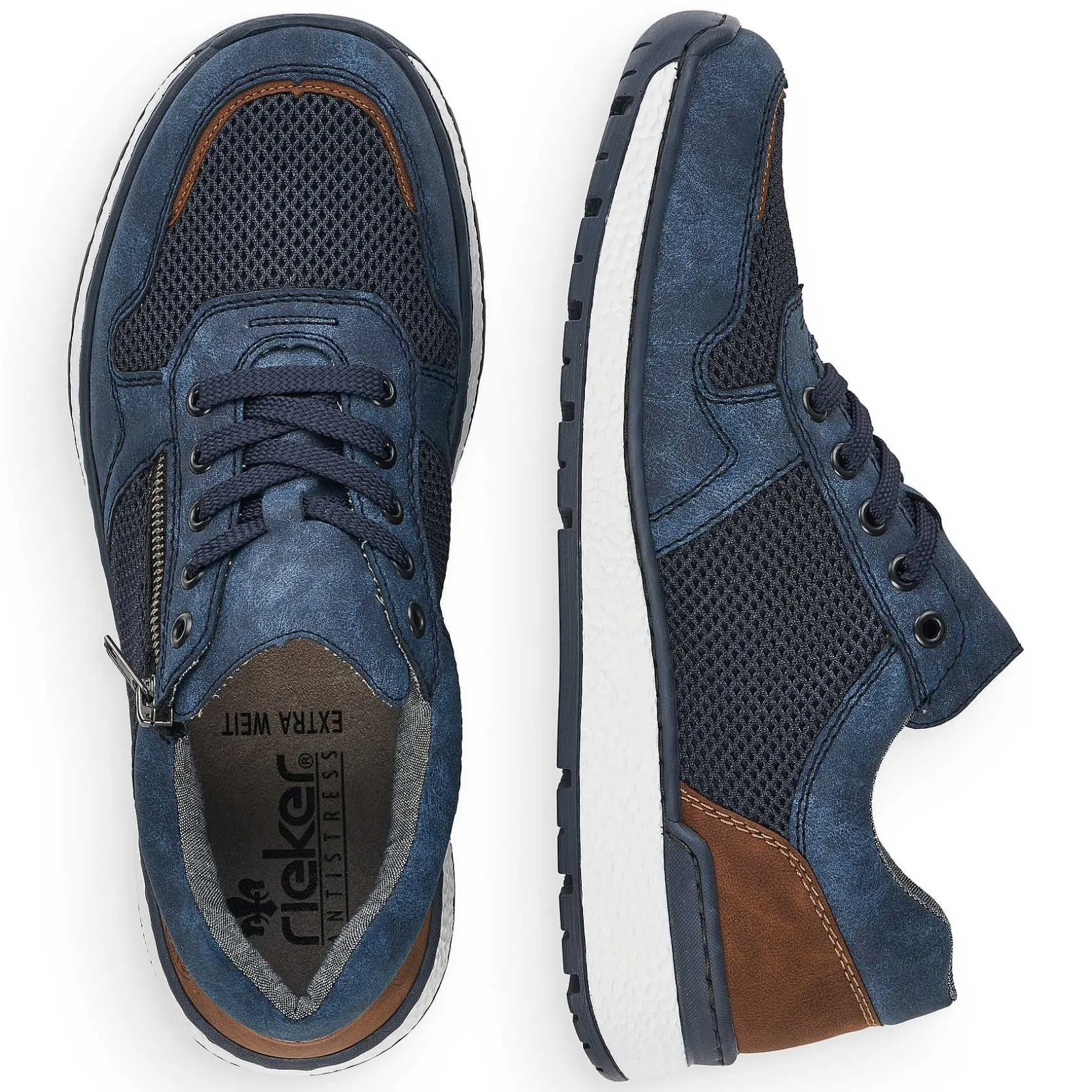 Rieker Sneakers-Men'S Sneaker Low Pacific Blue