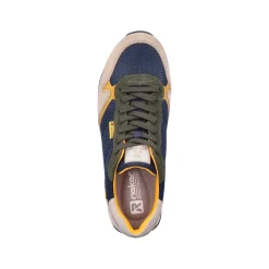Rieker Sneakers-Men'S Sneaker Low Royal Blue Clay Beige