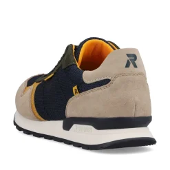 Rieker Sneakers-Men'S Sneaker Low Royal Blue Clay Beige