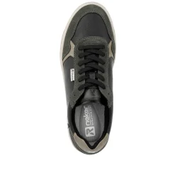 Rieker Sneakers-Men'S Sneaker Low Steel-Black Forest-Green