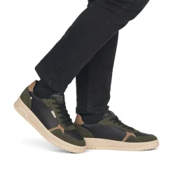 Rieker Sneakers-Men'S Sneaker Low Steel-Black Forest-Green