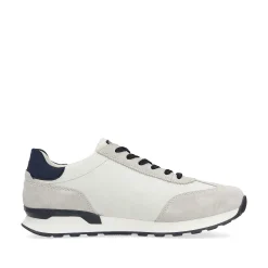 Rieker Sneakers-Men'S Sneaker Low Stone-Grey Creamy-White