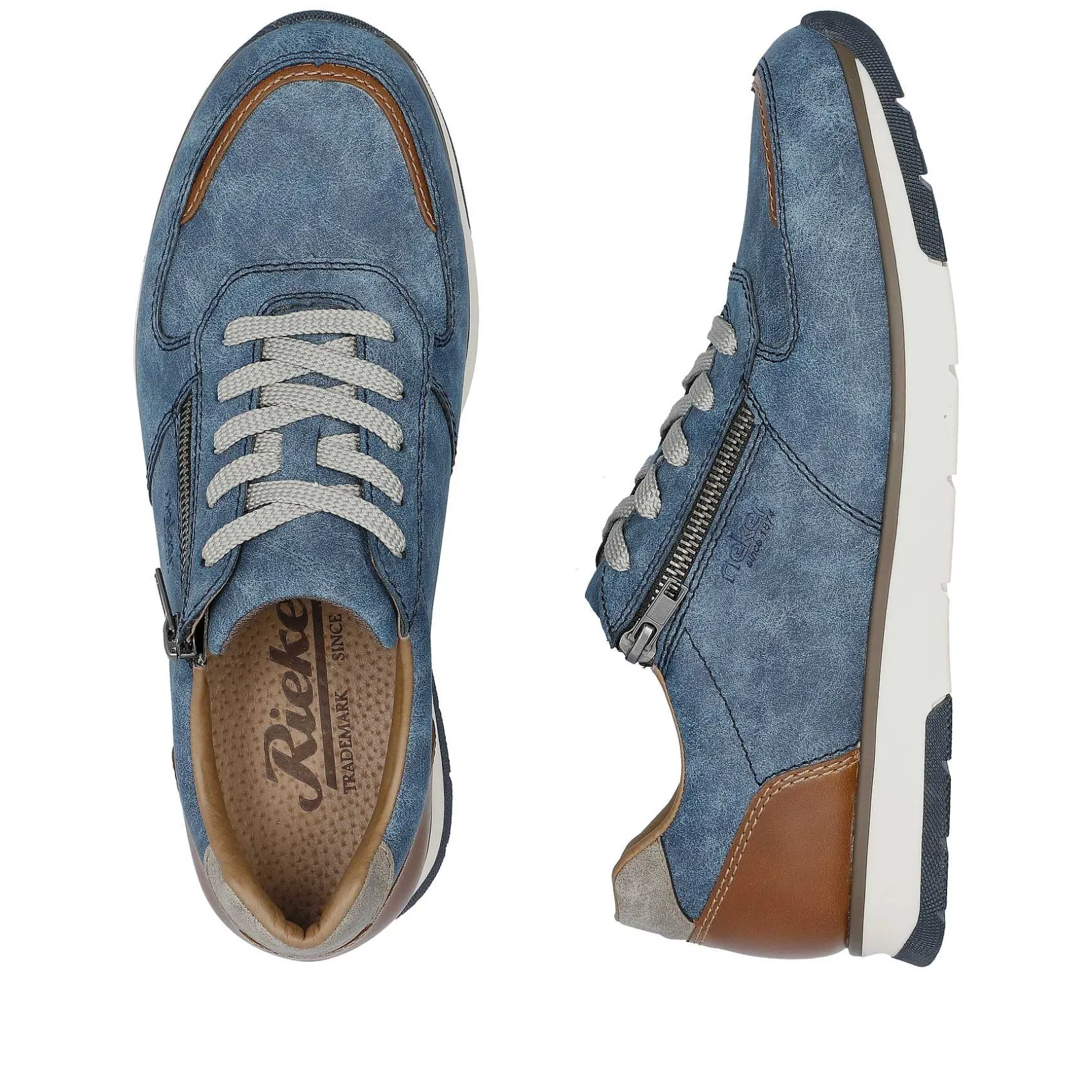 Rieker Sneakers-Men'S Sneaker Low Slate Blue