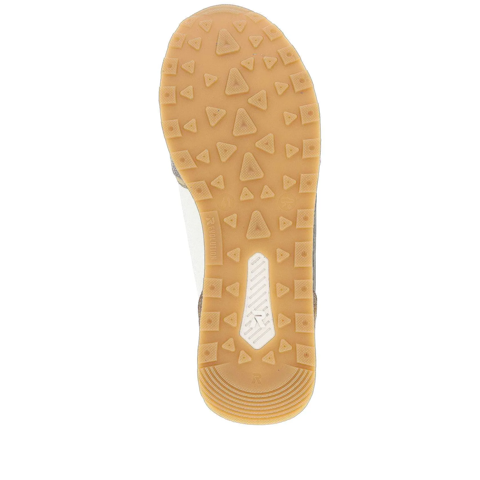 Rieker Sneakers-Men'S Sneaker Low Sand-Beige Swan-White