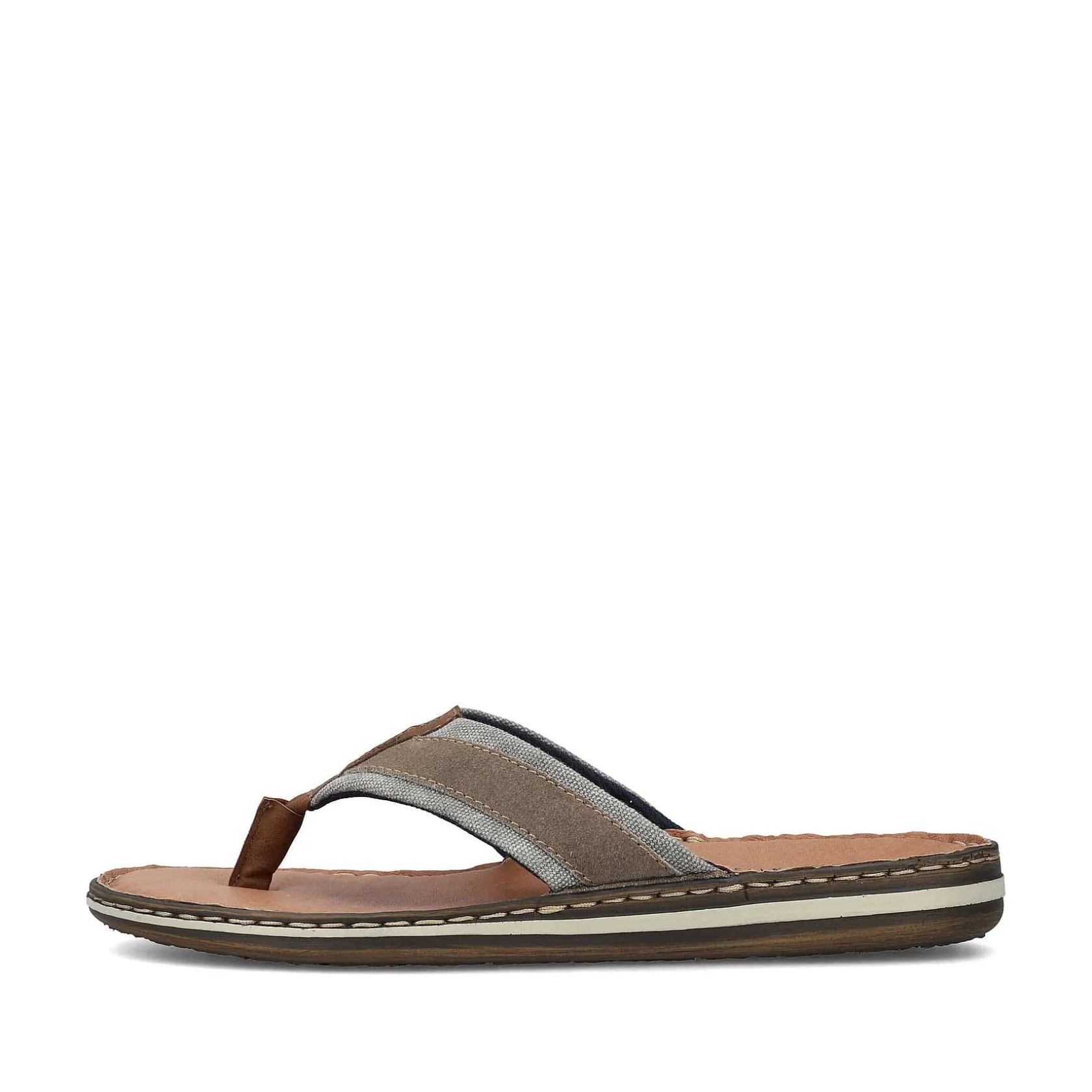 Rieker Summer Shoes-Men'S Toe Separator Light Brown