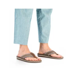 Rieker Summer Shoes-Men'S Toe Separator Light Brown