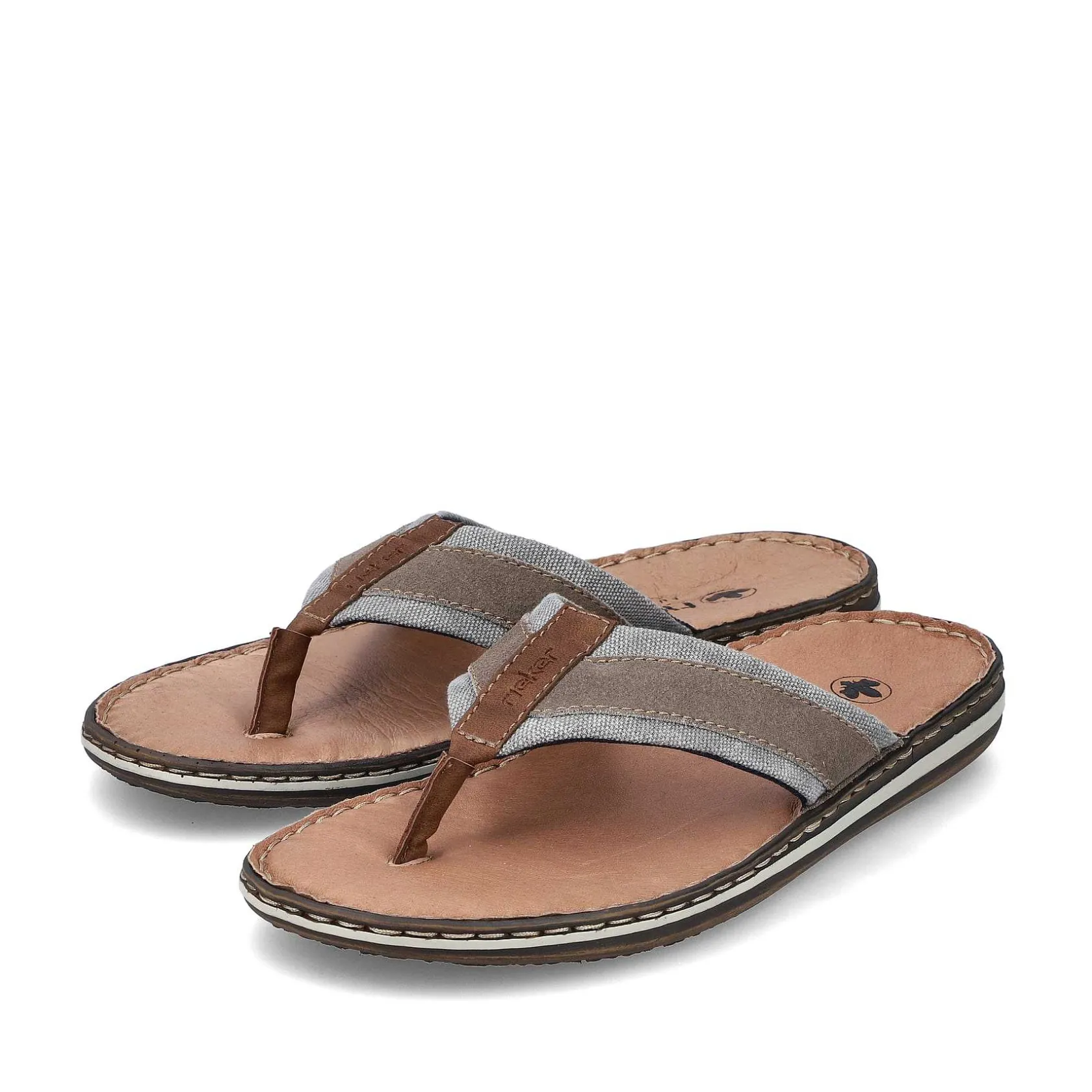 Rieker Summer Shoes-Men'S Toe Separator Light Brown