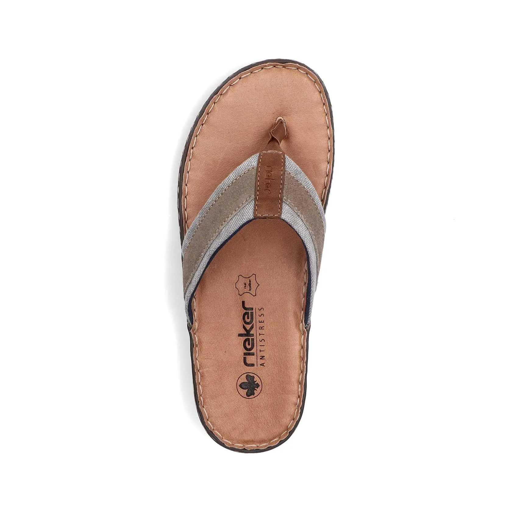 Rieker Summer Shoes-Men'S Toe Separator Light Brown