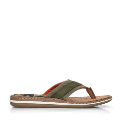 Rieker Mules & Slippers-Men'S Toe Separator Olive Green
