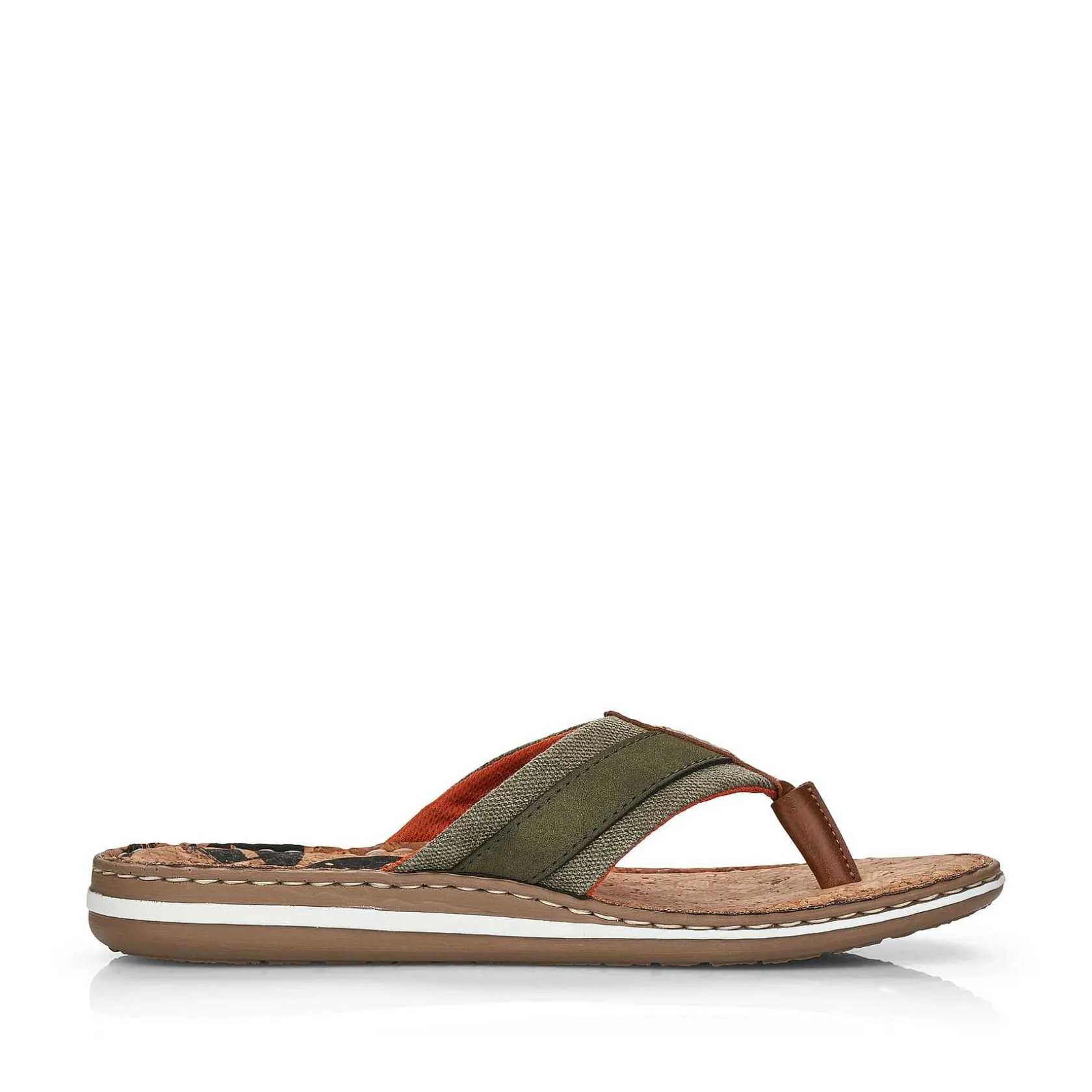 Rieker Mules & Slippers-Men'S Toe Separator Olive Green