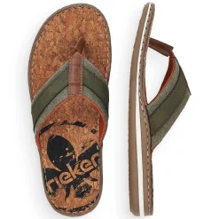 Rieker Mules & Slippers-Men'S Toe Separator Olive Green