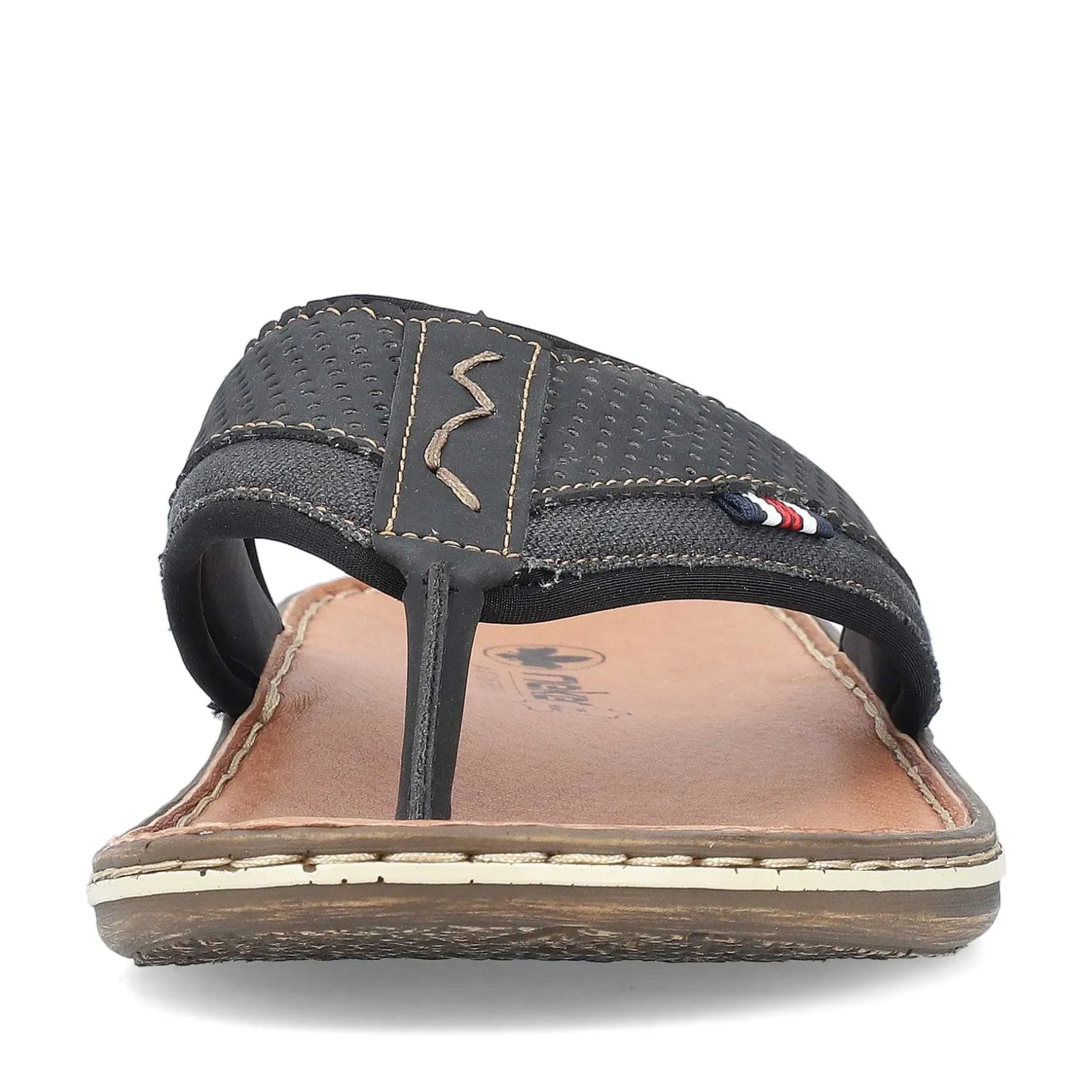 Rieker Summer Shoes-Men'S Toe Separator Graphite Black