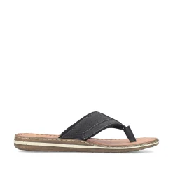 Rieker Summer Shoes-Men'S Toe Separator Graphite Black