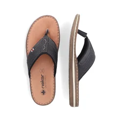 Rieker Summer Shoes-Men'S Toe Separator Graphite Black