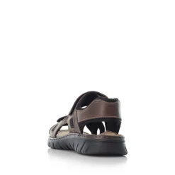 Rieker Summer Shoes-Men'S Trekking Sandals Dark Brown