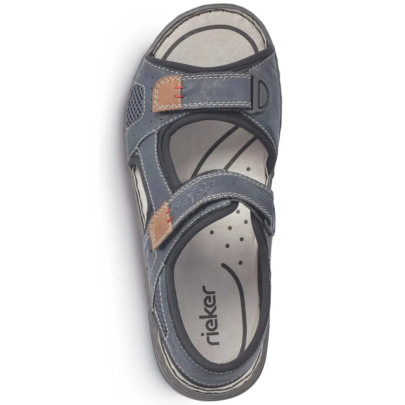 Rieker Sandals-Men'S Trekking Sandals Ocean Blue
