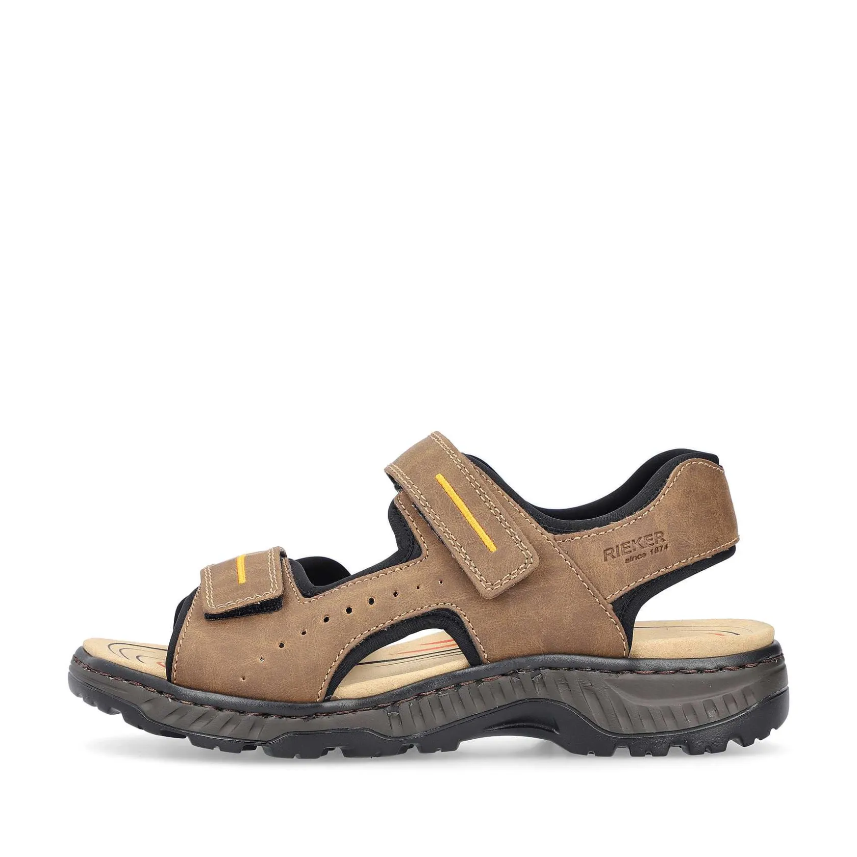Rieker Sandals-Men'S Trekking Sandals Coffee Brown