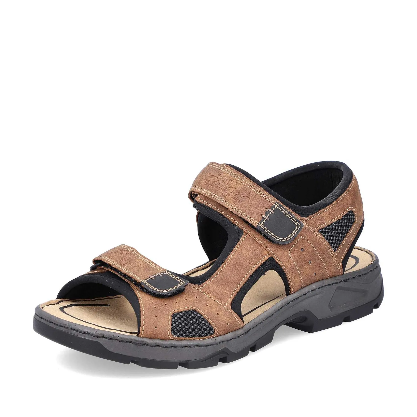 Rieker Sandals-Men'S Trekking Sandals Nut Brown