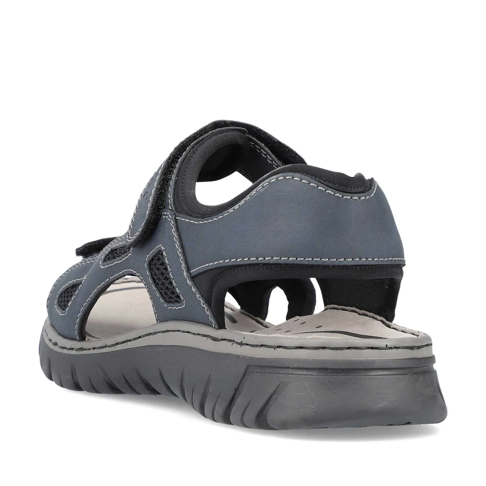Rieker Summer Shoes-Men'S Trekking Sandals Blue Gray