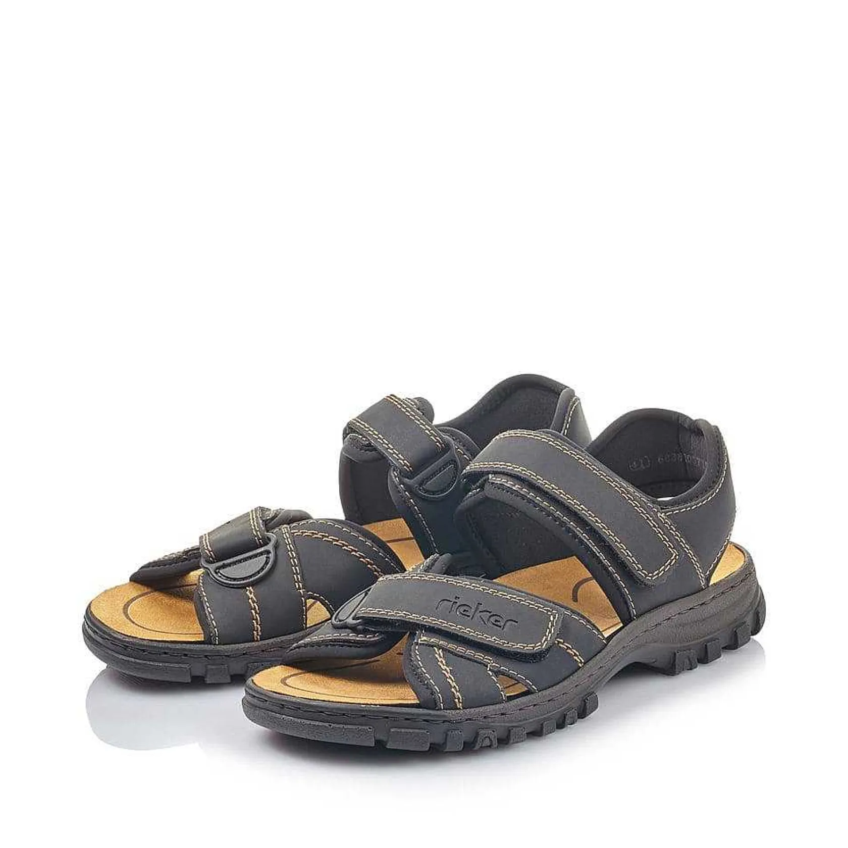 Rieker Sandals-Men'S Trekking Sandals Graphite Black