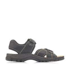 Rieker Sandals-Men'S Trekking Sandals Graphite Black