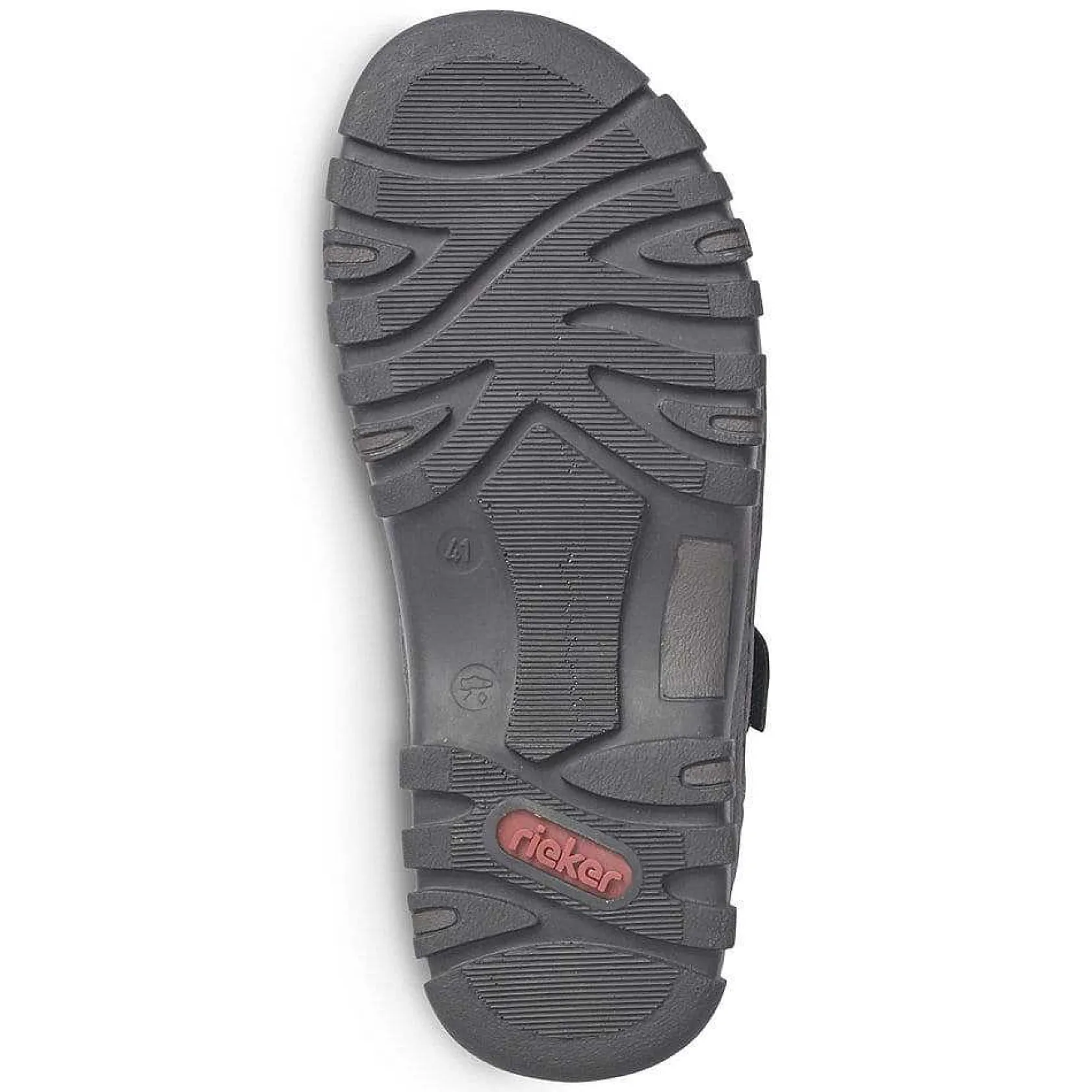 Rieker Sandals-Men'S Trekking Sandals Graphite Black