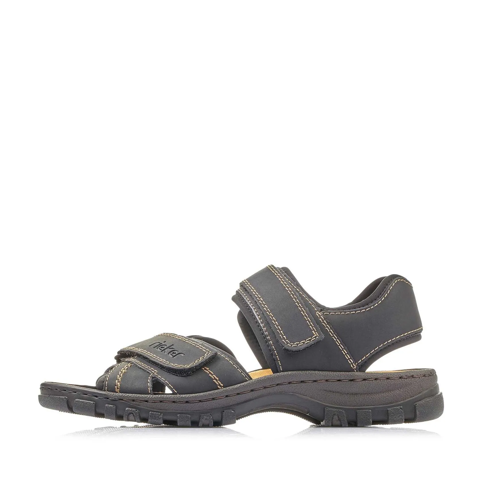 Rieker Sandals-Men'S Trekking Sandals Graphite Black