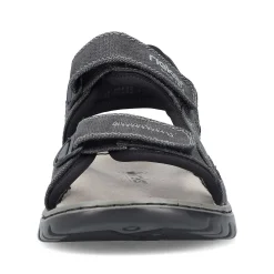 Rieker Summer Shoes-Men'S Trekking Sandals Stone Gray
