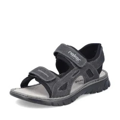 Rieker Summer Shoes-Men'S Trekking Sandals Stone Gray