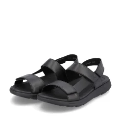 Rieker Sandals-Men'S Trekking Sandals Midnight Black