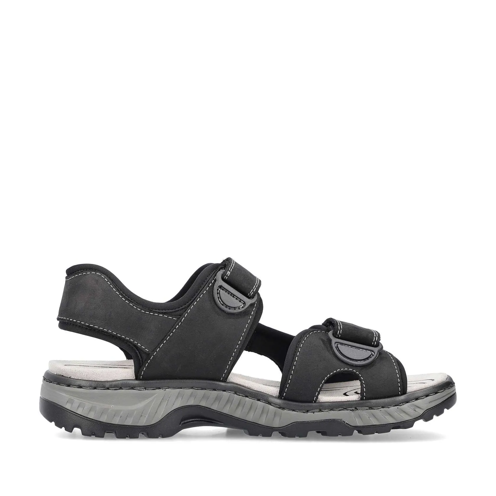 Rieker Sandals-Men'S Trekking Sandals Asphalt Black