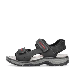 Rieker Sandals-Men'S Trekking Sandals Asphalt Black