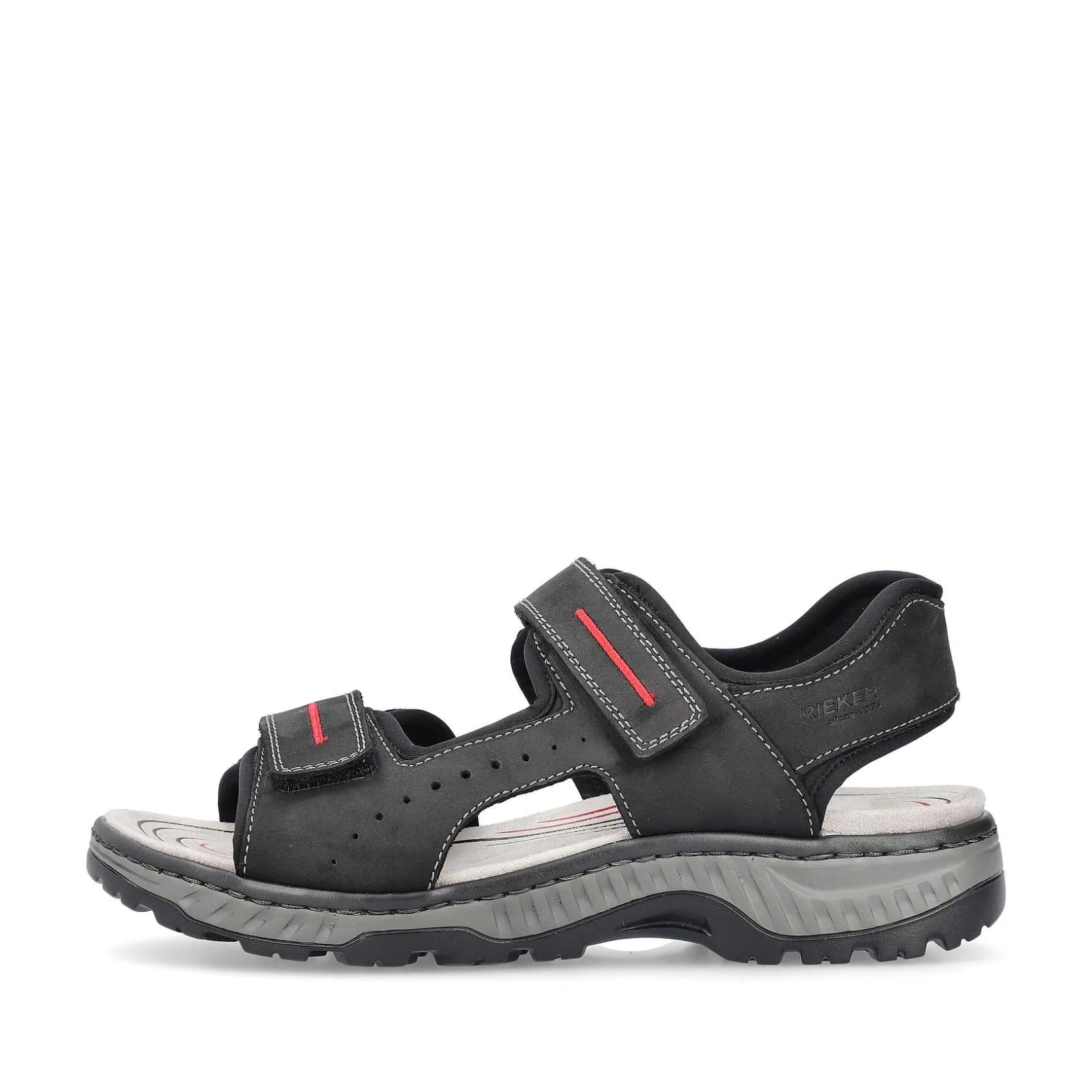 Rieker Sandals-Men'S Trekking Sandals Asphalt Black