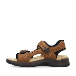 Rieker Sandals-Men'S Trekking Sandals Wood Brown
