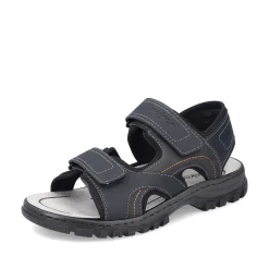 Rieker Sandals-Men'S Trekking Sandals Midnight Black