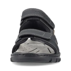 Rieker Sandals-Men'S Trekking Sandals Midnight Black