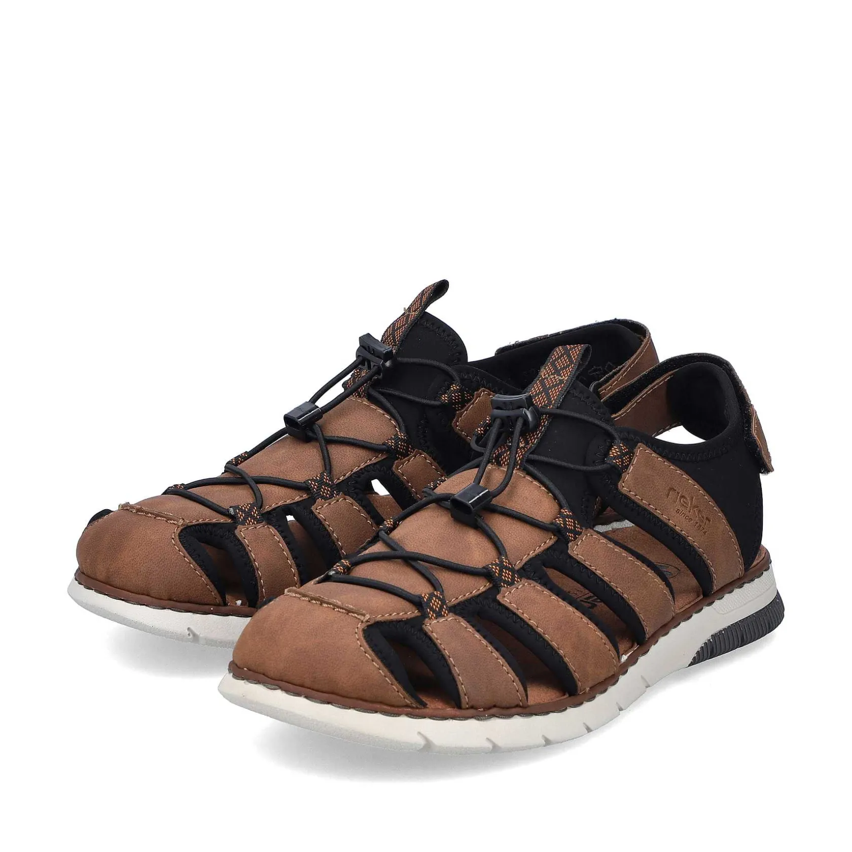 Rieker Sandals-Men'S Trekking Sandals Nut Brown
