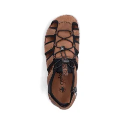 Rieker Sandals-Men'S Trekking Sandals Nut Brown