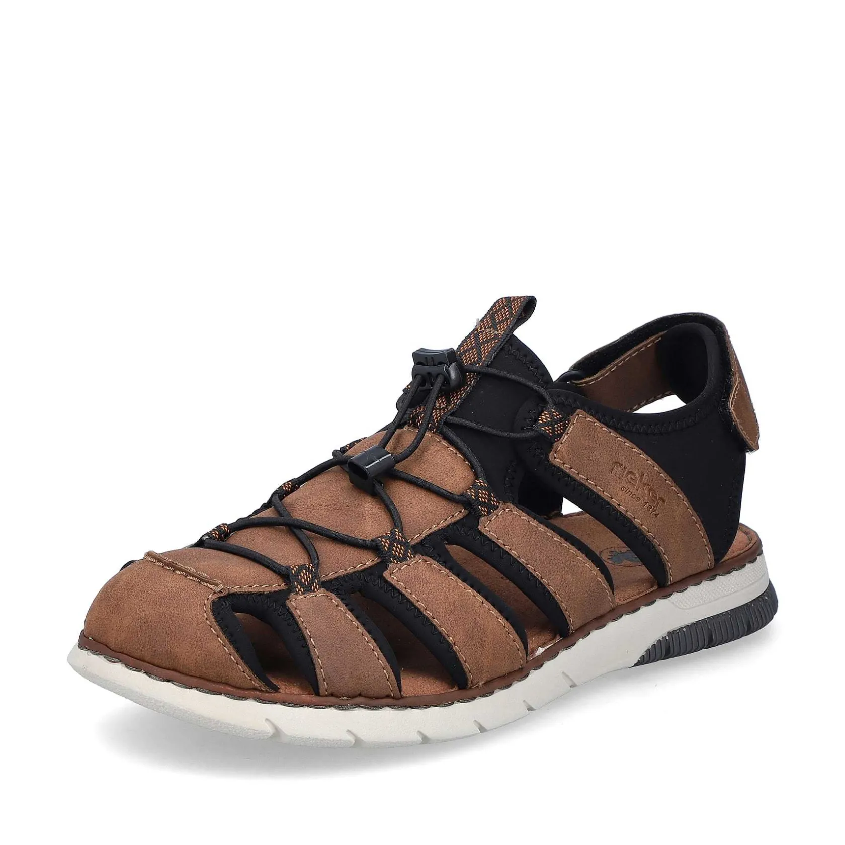 Rieker Sandals-Men'S Trekking Sandals Nut Brown