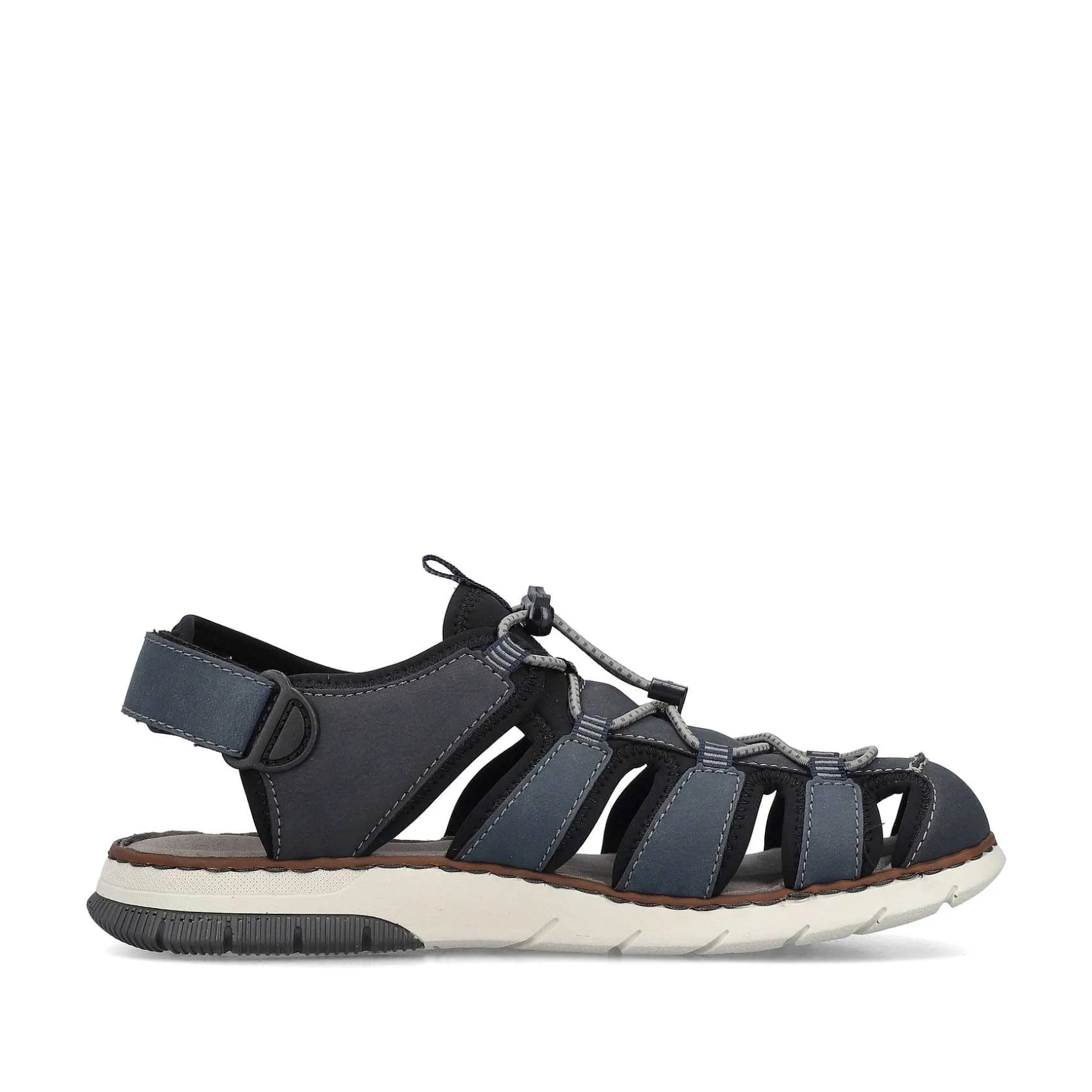 Rieker Summer Shoes-Men'S Trekking Sandals Steel Blue