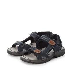Rieker Summer Shoes-Men'S Trekking Sandals Sea Blue