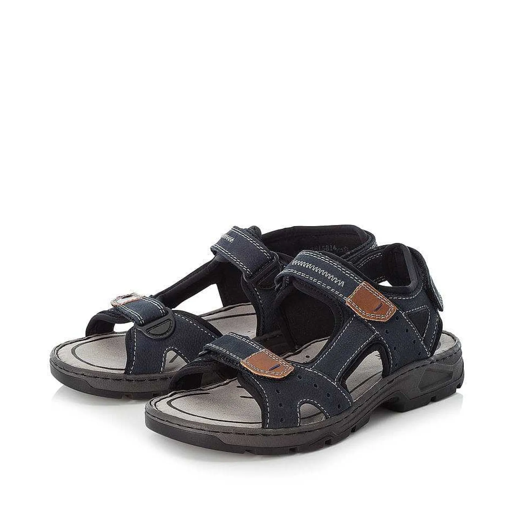 Rieker Summer Shoes-Men'S Trekking Sandals Sea Blue