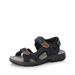 Rieker Summer Shoes-Men'S Trekking Sandals Sea Blue