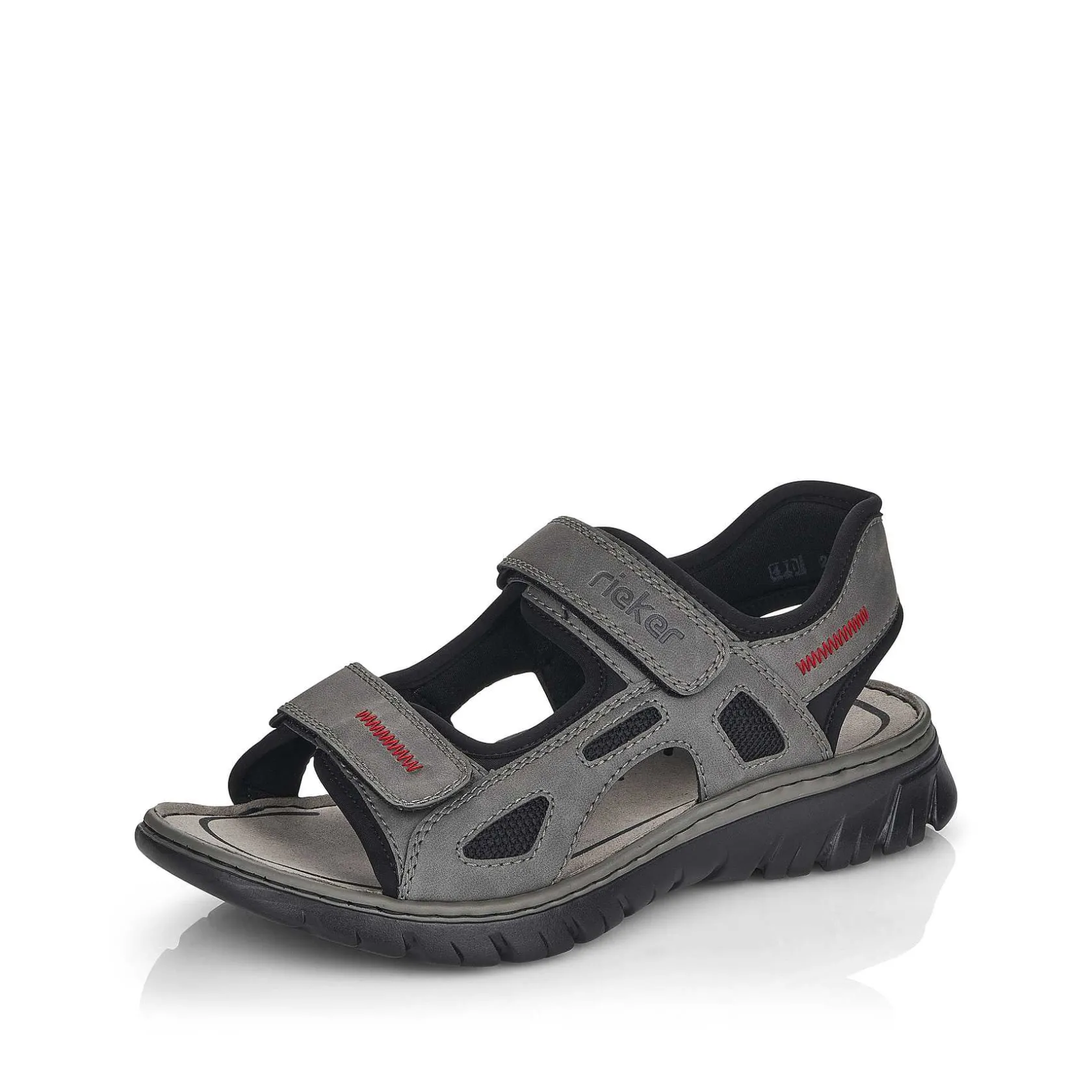 Rieker Summer Shoes-Men'S Trekking Sandals Rock Grey