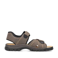 Rieker Sandals-Men'S Trekking Sandals Espresso Brown