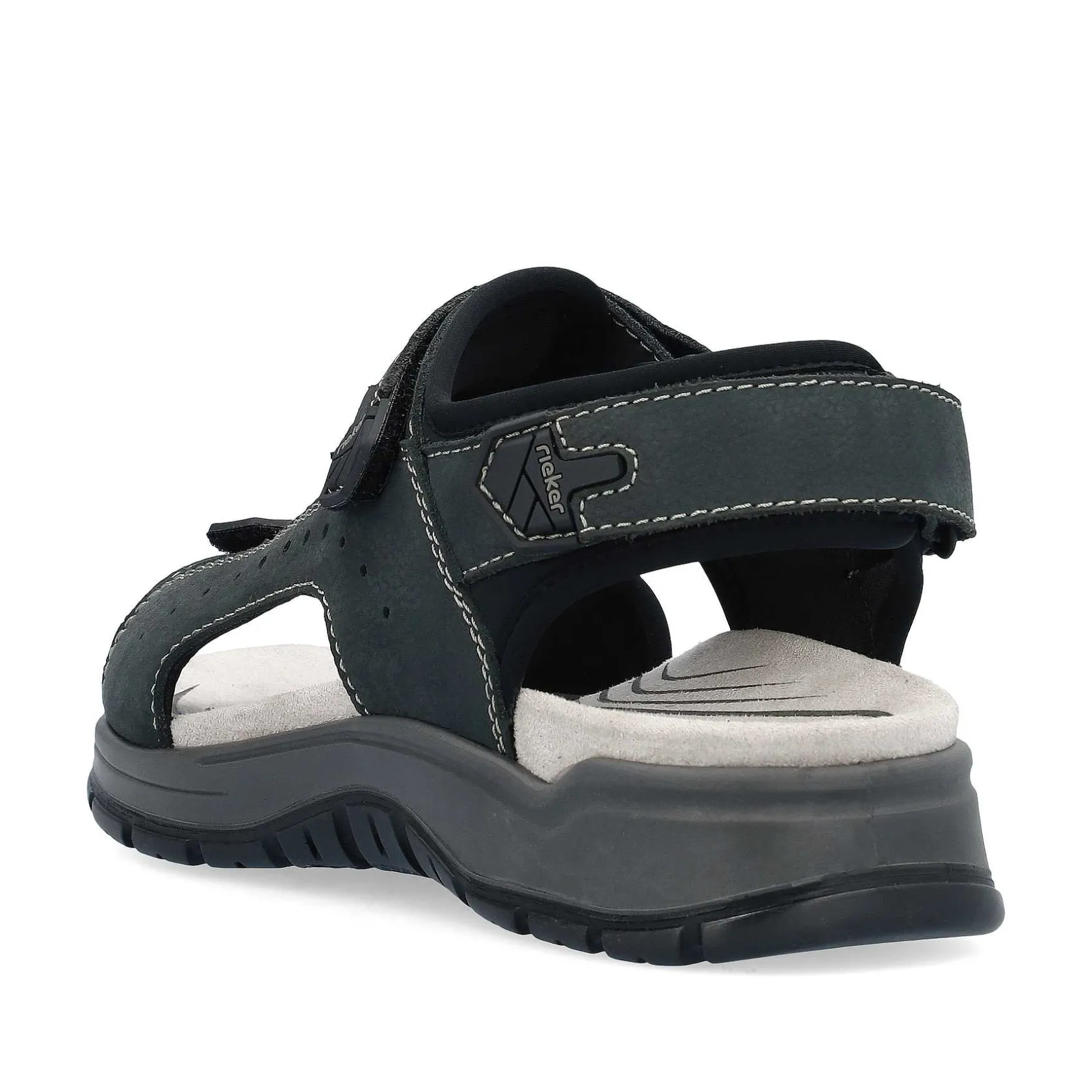 Rieker Sandals-Men'S Trekking Sandals Blue Gray